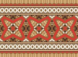 American ethnic native pattern.Traditional Navajo,Aztec,Apache,Southwest and Mexican style fabric pattern.Abstract motifs pattern.Design for fabric,clothing,blanket,carpet,woven,wrap,decoration vector