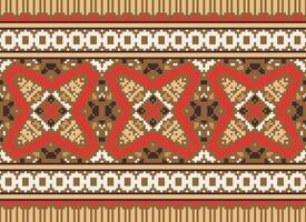 American ethnic native pattern.Traditional Navajo,Aztec,Apache,Southwest and Mexican style fabric pattern.Abstract motifs pattern.Design for fabric,clothing,blanket,carpet,woven,wrap,decoration vector