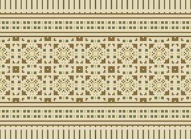 Pixel American ethnic native pattern.Traditional Navajo,Aztec,Apache,Southwest and Mexican style fabric pattern.Abstract motifs pattern.Design for fabric,clothing,blanket,carpet,woven,wrap, vector
