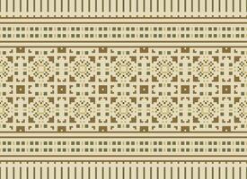 Pixel American ethnic native pattern.Traditional Navajo,Aztec,Apache,Southwest and Mexican style fabric pattern.Abstract motifs pattern.Design for fabric,clothing,blanket,carpet,woven,wrap, vector