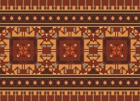 American ethnic native pattern.Traditional Navajo,Aztec,Apache,Southwest and Mexican style fabric pattern.Abstract motifs pattern.Design for fabric,clothing,blanket,carpet,woven,wrap,decoration vector