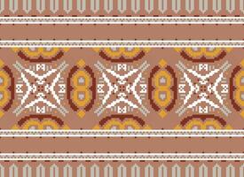American ethnic native pattern.Traditional Navajo,Aztec,Apache,Southwest and Mexican style fabric pattern.Abstract motifs pattern.Design for fabric,clothing,blanket,carpet,woven,wrap,decoration vector
