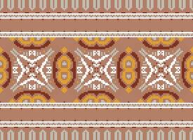 American ethnic native pattern.Traditional Navajo,Aztec,Apache,Southwest and Mexican style fabric pattern.Abstract motifs pattern.Design for fabric,clothing,blanket,carpet,woven,wrap,decoration vector