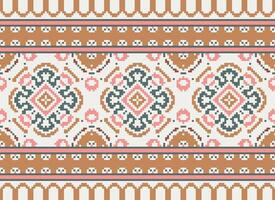 American ethnic native pattern.Traditional Navajo,Aztec,Apache,Southwest and Mexican style fabric pattern.Abstract motifs pattern.Design for fabric,clothing,blanket,carpet,woven,wrap,decoration vector