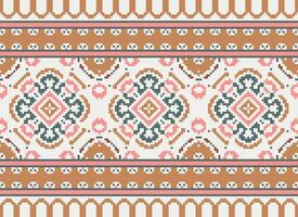 American ethnic native pattern.Traditional Navajo,Aztec,Apache,Southwest and Mexican style fabric pattern.Abstract motifs pattern.Design for fabric,clothing,blanket,carpet,woven,wrap,decoration vector