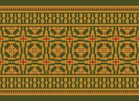 Pixel American ethnic native pattern.Traditional Navajo,Aztec,Apache,Southwest and Mexican style fabric pattern.Abstract motifs pattern.Design for fabric,clothing,blanket,carpet,woven,wrap, vector