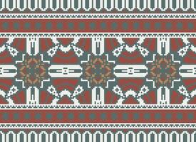 American ethnic native pattern.Traditional Navajo,Aztec,Apache,Southwest and Mexican style fabric pattern.Abstract motifs pattern.Design for fabric,clothing,blanket,carpet,woven,wrap,decoration vector