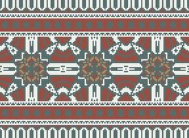 American ethnic native pattern.Traditional Navajo,Aztec,Apache,Southwest and Mexican style fabric pattern.Abstract motifs pattern.Design for fabric,clothing,blanket,carpet,woven,wrap,decoration vector