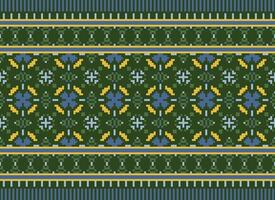 American ethnic native pattern.Traditional Navajo,Aztec,Apache,Southwest and Mexican style fabric pattern.Abstract motifs pattern.Design for fabric,clothing,blanket,carpet,woven,wrap,decoration vector
