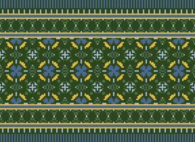 American ethnic native pattern.Traditional Navajo,Aztec,Apache,Southwest and Mexican style fabric pattern.Abstract motifs pattern.Design for fabric,clothing,blanket,carpet,woven,wrap,decoration vector