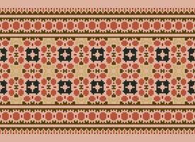 American ethnic native pattern.Traditional Navajo,Aztec,Apache,Southwest and Mexican style fabric pattern.Abstract motifs pattern.Design for fabric,clothing,blanket,carpet,woven,wrap,decoration vector