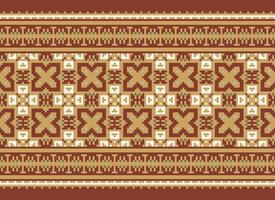 American ethnic native pattern.Traditional Navajo,Aztec,Apache,Southwest and Mexican style fabric pattern.Abstract motifs pattern.Design for fabric,clothing,blanket,carpet,woven,wrap,decoration vector