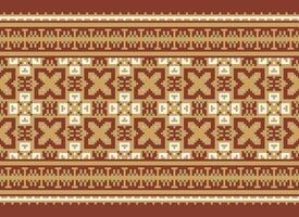 American ethnic native pattern.Traditional Navajo,Aztec,Apache,Southwest and Mexican style fabric pattern.Abstract motifs pattern.Design for fabric,clothing,blanket,carpet,woven,wrap,decoration vector