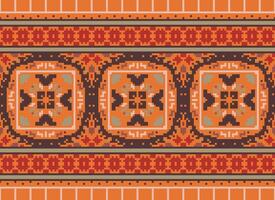 American ethnic native pattern.Traditional Navajo,Aztec,Apache,Southwest and Mexican style fabric pattern.Abstract motifs pattern.Design for fabric,clothing,blanket,carpet,woven,wrap,decoration vector