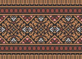 American ethnic native pattern.Traditional Navajo,Aztec,Apache,Southwest and Mexican style fabric pattern.Abstract motifs pattern.Design for fabric,clothing,blanket,carpet,woven,wrap,decoration vector