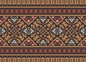 American ethnic native pattern.Traditional Navajo,Aztec,Apache,Southwest and Mexican style fabric pattern.Abstract motifs pattern.Design for fabric,clothing,blanket,carpet,woven,wrap,decoration vector