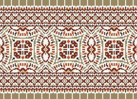 American ethnic native pattern.Traditional Navajo,Aztec,Apache,Southwest and Mexican style fabric pattern.Abstract motifs pattern.Design for fabric,clothing,blanket,carpet,woven,wrap,decoration vector