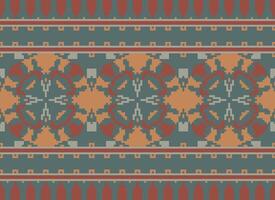 American ethnic native pattern.Traditional Navajo,Aztec,Apache,Southwest and Mexican style fabric pattern.Abstract motifs pattern.Design for fabric,clothing,blanket,carpet,woven,wrap,decoration vector