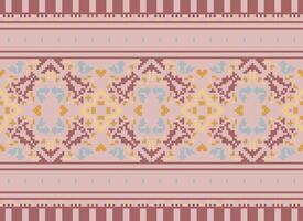 American ethnic native pattern.Traditional Navajo,Aztec,Apache,Southwest and Mexican style fabric pattern.Abstract motifs pattern.Design for fabric,clothing,blanket,carpet,woven,wrap,decoration vector