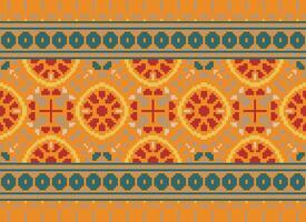 American ethnic native pattern.Traditional Navajo,Aztec,Apache,Southwest and Mexican style fabric pattern.Abstract motifs pattern.Design for fabric,clothing,blanket,carpet,woven,wrap,decoration vector