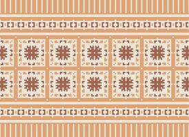 Pixel American ethnic native pattern.Traditional Navajo,Aztec,Apache,Southwest and Mexican style fabric pattern.Abstract motifs pattern.Design for fabric,clothing,blanket,carpet,woven,wrap, vector