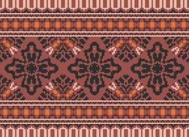 American ethnic native pattern.Traditional Navajo,Aztec,Apache,Southwest and Mexican style fabric pattern.Abstract motifs pattern.Design for fabric,clothing,blanket,carpet,woven,wrap,decoration vector