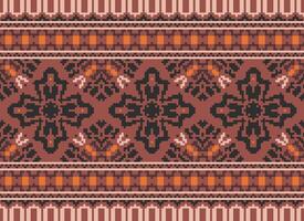 American ethnic native pattern.Traditional Navajo,Aztec,Apache,Southwest and Mexican style fabric pattern.Abstract motifs pattern.Design for fabric,clothing,blanket,carpet,woven,wrap,decoration vector