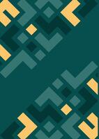 Geometric seamless pattern in retro style. abstract background Illustrations Green Colour vector