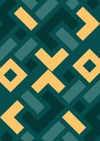Geometric seamless pattern in retro style. abstract background Illustrations Green Colour vector