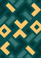 Geometric seamless pattern in retro style. abstract background Illustrations Green Colour vector