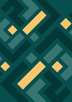 Geometric seamless pattern in retro style. abstract background Illustrations Green Colour vector