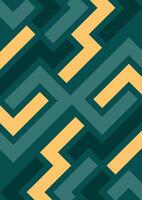 Geometric seamless pattern in retro style. abstract background Illustrations Green Colour vector