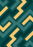 Geometric seamless pattern in retro style. abstract background Illustrations Green Colour vector