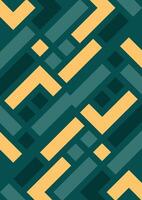 Geometric seamless pattern in retro style. abstract background Illustrations Green Colour vector