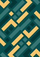 Geometric seamless pattern in retro style. abstract background Illustrations Green Colour vector