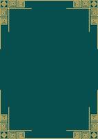 Art deco frame. Vintage linear border. Design a template for invitations, leaflets and greeting cards vector