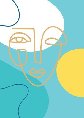 Abstract background with hand drawn shapes and lines. illustration for your design