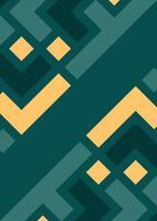 Geometric seamless pattern in retro style. abstract background Illustrations Green Colour vector