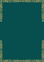 Art deco frame. Vintage linear border. Design a template for invitations, leaflets and greeting cards vector