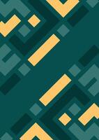 Geometric seamless pattern in retro style. abstract background Illustrations Green Colour vector