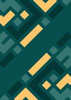 Geometric seamless pattern in retro style. abstract background Illustrations Green Colour vector