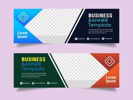 Creative corporate business marketing social media banner post template, Promotional banner for social media post, web banner and flyer, Sale banner for web and social media template vector