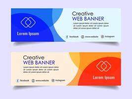 Creative corporate business marketing social media banner post template, Promotional banner for social media post, web banner and flyer, Sale banner for web and social media template vector