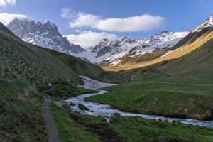 Beautiful Trail in Juta Georgia in Summer photo