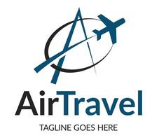 Travel agency logo design. vector