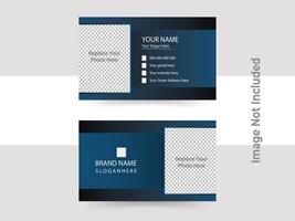 modern business card print templates, double-sided business card design template. vector