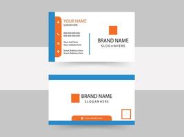 modern business card print templates, double-sided business card design template. vector