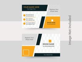 modern business card print templates, double-sided business card design template. vector