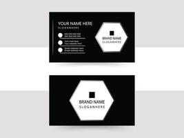 modern business card print templates, double-sided business card design template. vector