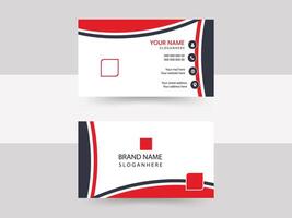 modern business card print templates, double-sided business card design template. vector